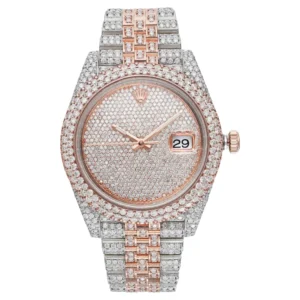 Beyond Superclone Datejust Rose Gold Steel 41 mm Jubilee