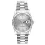 Beyond Superclones Day-Date White Gold Roman Dial