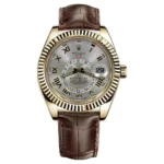 Beyond Superclone Sky-Dweller Yellow Gold Leather 42 mm