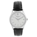 Beyond Super Clones Calatrava Platinum Leather 34 mm