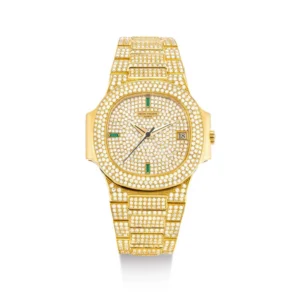 Beyond Superclone Nautilus 18K Yellow Gold Diamond 37.5 mm