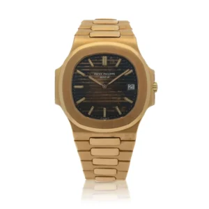 Beyond Super Clones Nautilus 18K Yellow Gold Sapphire 40 mm