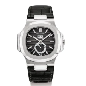 Beyond Super Clone Nautilus Steel Sapphire Leather 44 mm