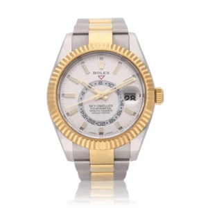 Beyond Super Clone Sky-Dweller Yellow Gold Steel 42 mm Oyster