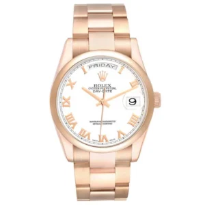 Beyond Superclones Day-Date Rose Gold Roman 36 mm
