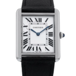 Beyond Superclones Tank White Gold Leather 27mm Watch