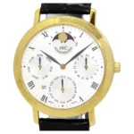 Beyond Superclones Portofino 18K Gold Leather 36mm Watch