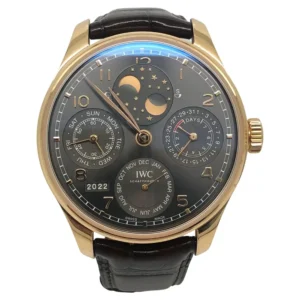 Beyond Super Clone Portugieser 18K Gold Leather 44mm Watch