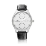 Beyond Super clones Portugieser Platinum Leather 43mm Watch
