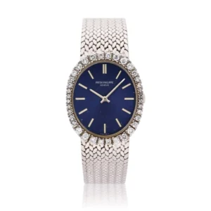 Beyond Super Clones Ellipse 18K White Gold Diamond 28 mm