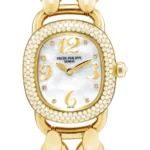 Beyond Super Clone Ellipse 18K Yellow Gold Diamond 23 mm Watch