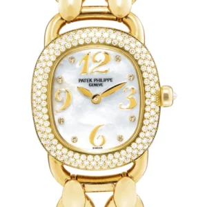 Beyond Super Clone Ellipse 18K Yellow Gold Diamond 23 mm Watch
