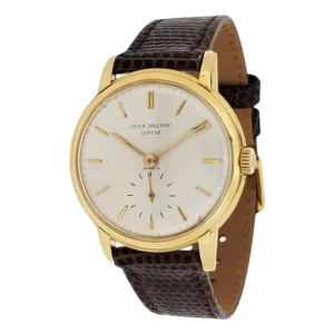 Beyond Super Clone Calatrava 18K Gold Leather 32 mm