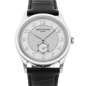 Beyond Super Clone Calatrava Platinum Leather 37 mm