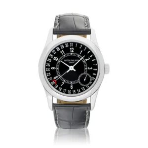 Beyond Superclones Calatrava White Gold Leather 37 mm