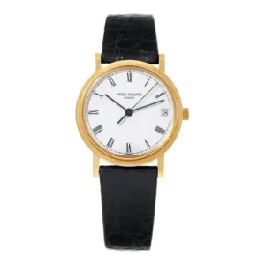 Beyond Super Clones Calatrava Yellow Gold Leather 33 mm