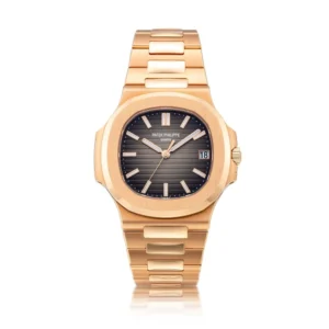 Beyond Super Clones Nautilus 18K Pink Gold Sapphire 40 mm