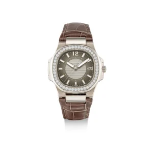 Beyond Super Clone Nautilus 18K White Gold Sapphire 34 mm