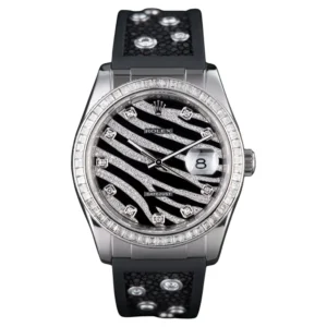 Beyond Superclones Datejust 18K Gold Diamond Rubber 36 mm