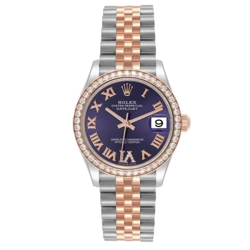 Beyond Super Clones Datejust Rose Gold Steel Diamond 31 mm