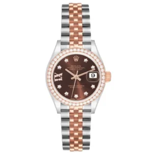 Beyond Superclone Datejust Steel Rose Gold Diamond 28 mm