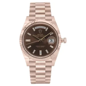 Beyond Super Clones Day-Date 18K Rose Gold Diamond 40 mm