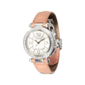 Beyond Super Clone Pasha 18K White Gold Diamond 32 mm