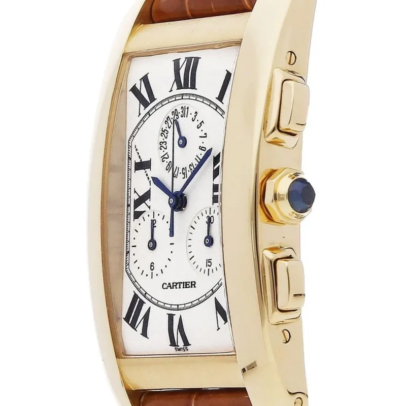 Beyond Superclone Tank 18K Yellow Gold Quartz 27 mm - Image 4