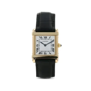 Beyond Superclones Tank 18K Yellow Gold Quartz 30 mm Watch