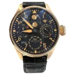 Beyond Superclones Pilot 18K Rose Gold Leather 46mm Watch
