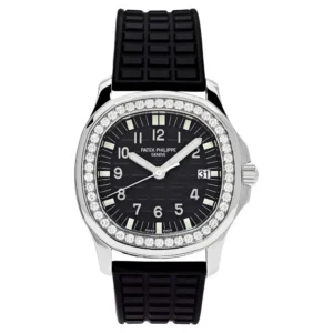 Beyond Super Clone Patek Aquanaut Steel Diamond 35.5 mm