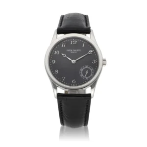 Beyond Super Clone Calatrava Platinum Leather 34 mm