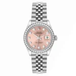 Beyond Super Clones Date Just White Gold Diamond Watch