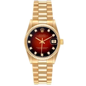 Beyond Super Clone Date Just Yellow Gold Diamond Watch