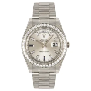 Beyond Super Clone Day-Date White Gold Diamond 41 mm