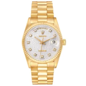 Beyond Super Clones Day-Date Yellow Gold Diamond Dial