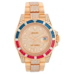 Beyond Super Clones GMT II Everose Gold Diamond Bezel 40 mm Watch