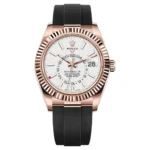 Beyond Super Clone Sky-Dweller Rose Gold Rubber Strap 42 mm