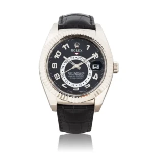 Beyond Super Clones Sky-Dweller White Gold Leather 42 mm