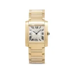 Beyond Superclone Tank 18K Yellow Gold Quartz 27 mm Watch
