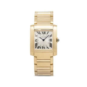 Beyond Superclone Tank 18K Yellow Gold Quartz 27 mm Watch