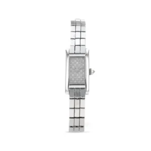 Beyond Super Clones Tank White Gold Quartz 23 mm Watch