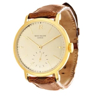 Beyond Super Clone Calatrava 18K Gold Leather 36 mm