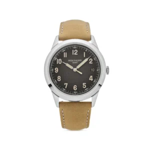 Beyond Superclones Calatrava White Gold Leather 40 mm