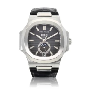 Beyond Super Clones Nautilus Steel Sapphire Leather 44 mm