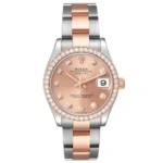 Beyond Superclone Datejust Rose Gold Steel Diamond 31 mm