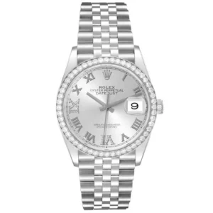 Beyond Super Clone Datejust Steel Diamond Roman 36 mm