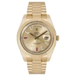 Beyond Superclone Day-Date 18K Gold Diamond Ruby 41 mm