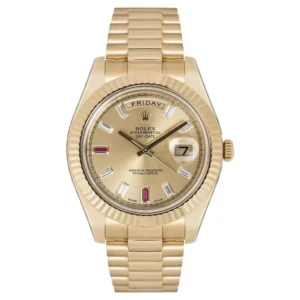 Beyond Superclone Day-Date 18K Gold Diamond Ruby 41 mm