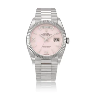 Beyond Super Clones Day-Date White Gold Diamond Roman 36 mm